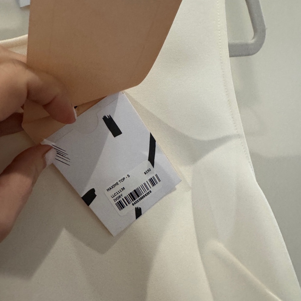 NWT La Ligne Maxime ivory top. Size small. $250 - Picture 5 of 7